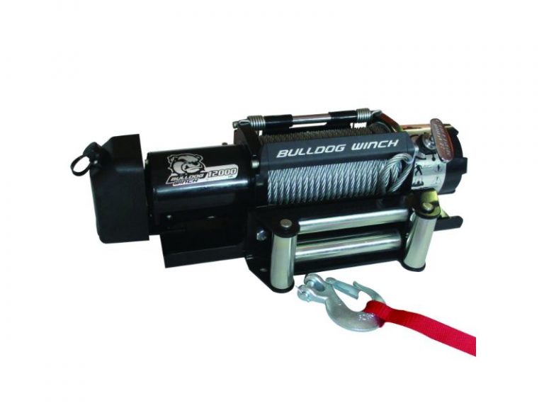 Bulldog 10039 Trailer Winch 12K 12v 6Hp 90Ft Cable Shed Hauler Outfitters, LLC